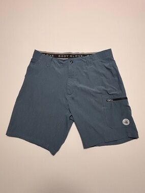Mens Navy Blue Body Glove Boardwalk Swim Short Size Large 34